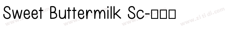 Sweet Buttermilk Sc字体转换
